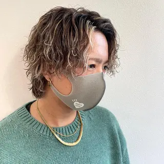 カラー パーマ メンズ 【メンズ特化】 池田大成✂︎のヘアスタイル