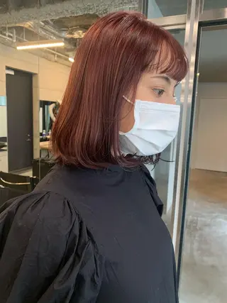 ショート カラー 透明感/オリーブ/ グレージュ/YUKAのヘアスタイル