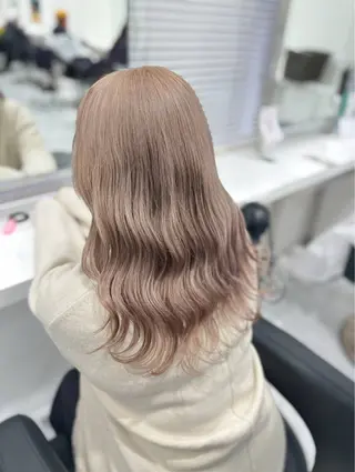 セミロング カラー 韓国風透明感カラー‎ /yurinのヘアスタイル