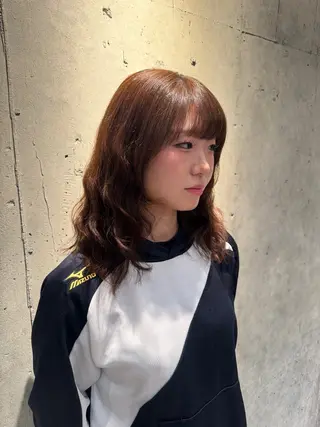 ミディアム パーマ 髪質改善/パーマ/ みさきのヘアスタイル