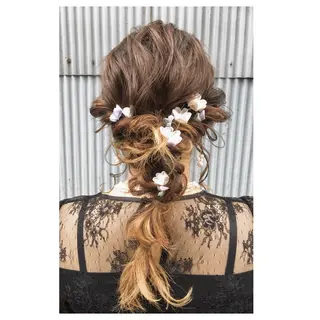 ロング カラー パーマ ヘアアレンジ メンズ キッズ TopStylist ✂︎ Azumaのヘアスタイル