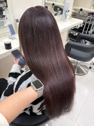 セミロング カラー ヘアアレンジ 💟RINNA 艶カラー💟のヘアスタイル
