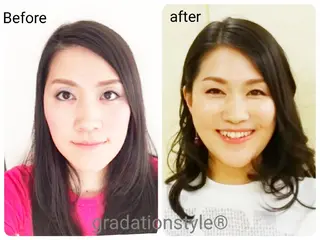 アイブロウ ヘアアレンジ マツエク・マツパ 🎼グラデーション スタイル札幌♫*⁠✧のマツエク・マツパデザイン