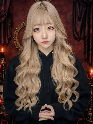 ロング ショーヤ/ブリーチ /エクステのヘアスタイル