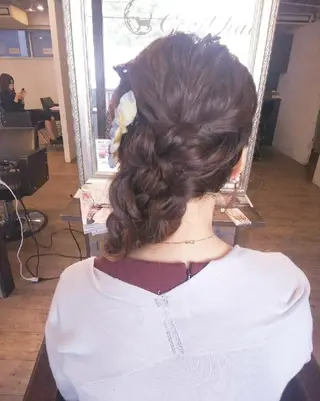 ロング ヘアアレンジ JIL BLAN 京都所属・RU RIのヘアスタイル