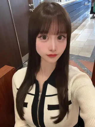 セミロング 💎馴染むエクステ ×カラーTOMO💎のヘアスタイル