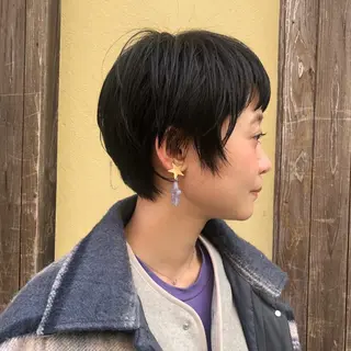 ショート カラー ヘアアレンジ BRUNTJET所属・MAEDA MADOKAのヘアスタイル