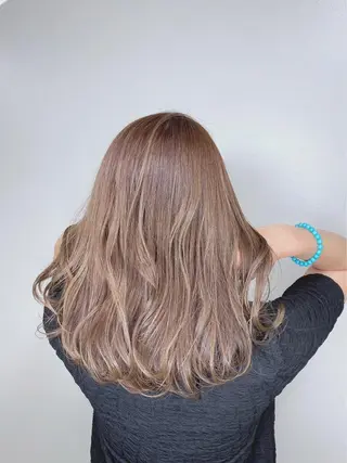 カラー フェザーパーマ/ ダブルカラー/藤田のヘアスタイル