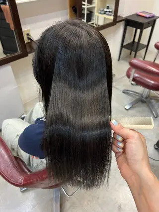 セミロング 吉岡 なみのヘアスタイル