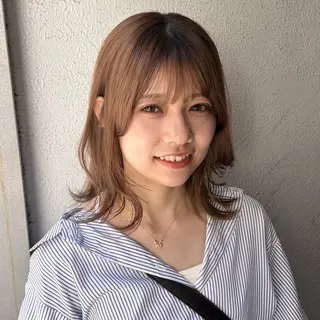 セミロング 透明感カラー🤎 Wカラー/YUKAのヘアスタイル