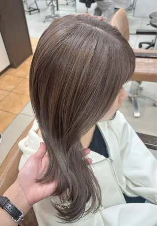 ミディアム カラー 頭皮×髪質改善 透明感カラー💎中村のヘアスタイル