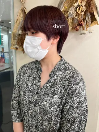 ショート カラー 初めてのショート お任せください✂️のヘアスタイル
