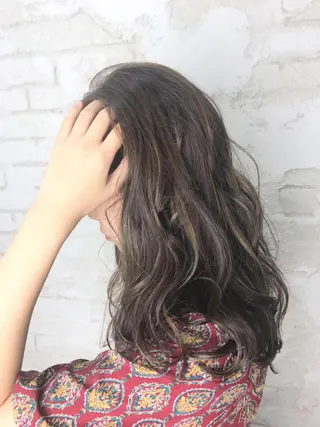 セミロング カラー 🌈ハイライトカラー 🌈naokoのヘアスタイル