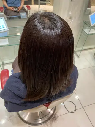 ミディアム 縮毛矯正/似合わせ EARTH岐阜髙橋のヘアスタイル