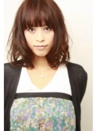 ミディアム tama所属・三木市ヘアーサロン tamaのヘアスタイル