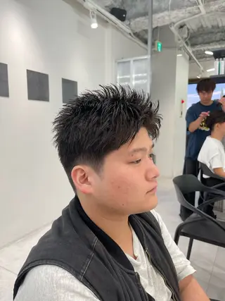 ショート メンズ メンズ特化/パーマ 短髪パーマ/来星のヘアスタイル