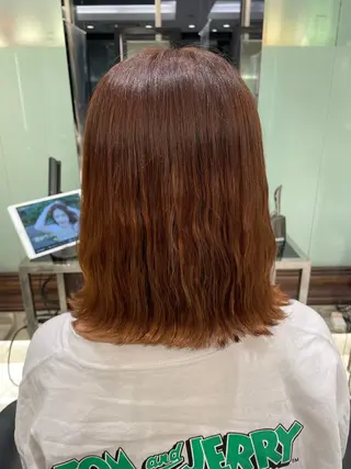 ミディアム 韓国風パーマ/ヘア セット/店長みづきのヘアスタイル