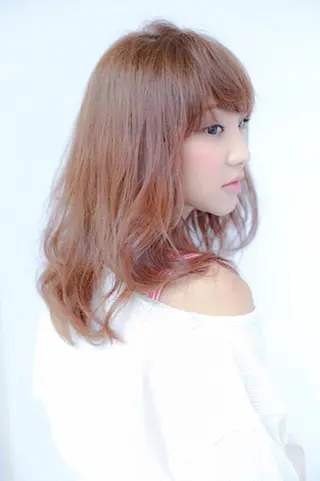 ミディアム カラー ハイライト/髪質改善 ✂️十河祐輝のヘアスタイル