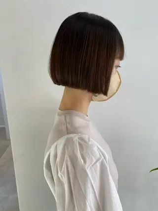 ショート ブリーチなしカラー ダブルカラーエクステのヘアスタイル