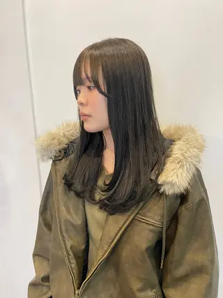 ロング カラー キルンサンピアン所属・ナチュラルカラー 児玉優香のヘアスタイル