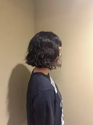 ショート パーマ 🌷下野 莉果/ボブ /パーマ/メンズ🌷のヘアスタイル