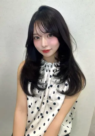 セミロング カラー 渋谷韓国ヘア🇰🇷 SAYAKA🩶ᩚのヘアスタイル