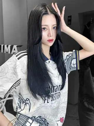 ロング カラー ワンホン🎀韓国ヘア 💞渋谷/GAKUのヘアスタイル