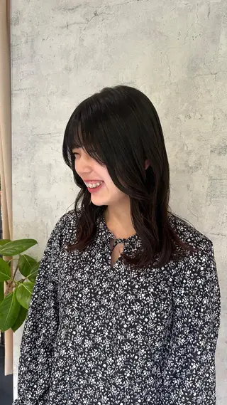 ミディアム ボブレイヤー/ ブリーチ/miyuuのヘアスタイル