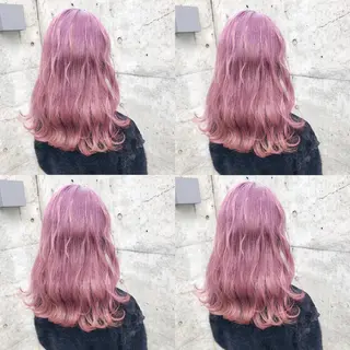 ロング カラー ヘアアレンジ メンズ キッズ 💟Chloe原宿店 🩶ハイトーンのヘアスタイル