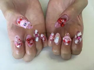 ネイル 💎🐰 saki. m 🐰💎のネイルデザイン