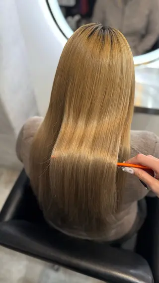 ロング REINA エクステ/ヘアセットのヘアスタイル