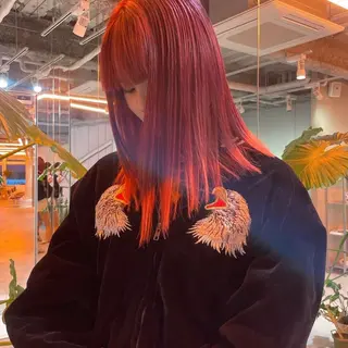 ミディアム カラー 花香竜太/エクステ /ハイトーンカラーのヘアスタイル