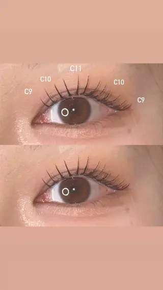 マツエク・マツパ NORA hinataのマツエク・マツパデザイン