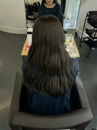 ロング カラー ヘアアレンジ モリ ナツルのヘアスタイル