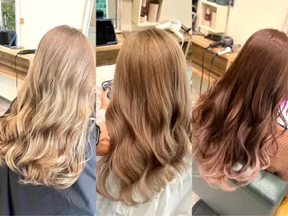 ロング ブリーチ/ストレート ダブルカラーtetoのヘアスタイル