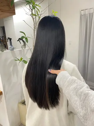 ロング カラー デザインパーマ/ 艶カラー/ボブのヘアスタイル