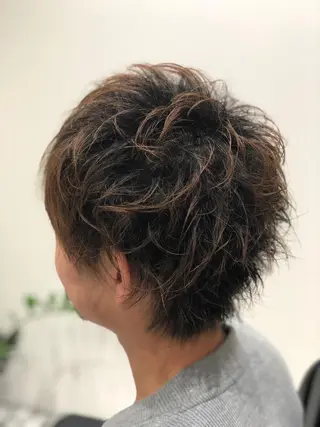 ショート メンズ RUBEUS【ルベウス】所属・✨艶々カラー🎨 杉本賢人のヘアスタイル