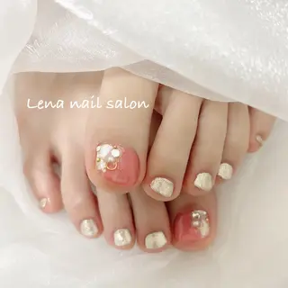 ネイル 自爪育成ネイルケア Lena  nailのネイルデザイン