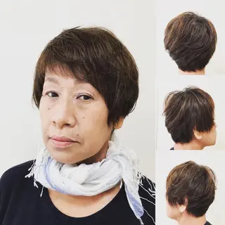 ショート カラー 横田 尚登のヘアスタイル