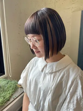 ショート カラー パーマ ヘアアレンジ charme【 シャルム 】所属・ボブ/レイヤー/ nanamiのヘアスタイル