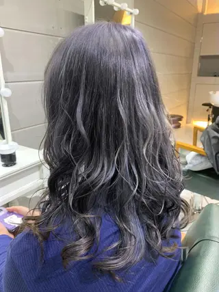 セミロング カラー Days 透明感カラーのヘアスタイル