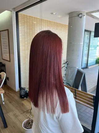 セミロング カラー 堀 望美のヘアスタイル