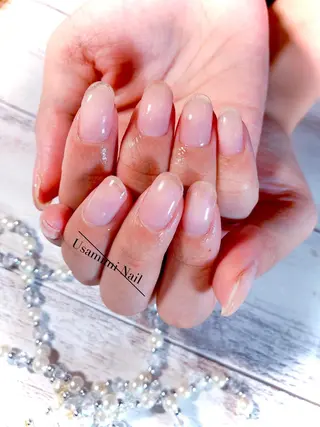 セミロング ネイル USAMiMi 🐰💕のネイルデザイン