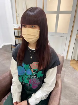 ロング カラー merc.🌿💚 八幡真衣のヘアスタイル