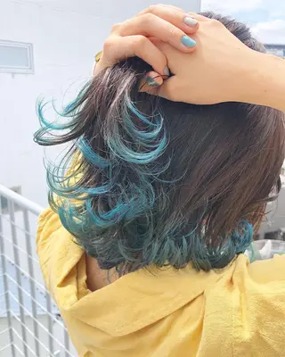 ミディアム カラー ヘアアレンジ 【池袋/スパイキー ショート】ⓝⓘⓜⓤのヘアスタイル