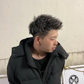 カラー パーマ メンズ STUG’S 上野御徒町/前田桃果のヘアスタイル