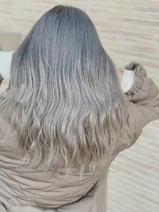 ロング ank classic hair【アンククラシックヘアー】所属・バレイヤージュ ハイライト　齋藤祐哉のヘアスタイル