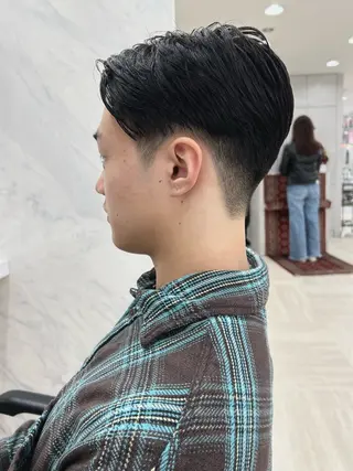 ショート メンズ 海/ボブ パーマのヘアスタイル