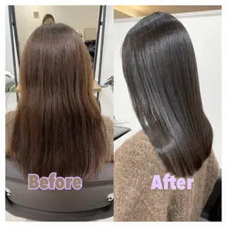 セミロング カラー 村山 茉衣のヘアスタイル