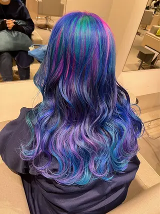 ロング カラー ヘアアレンジ 銀座/髪質改善/ブリ ーチNo.1油谷樹️のヘアスタイル